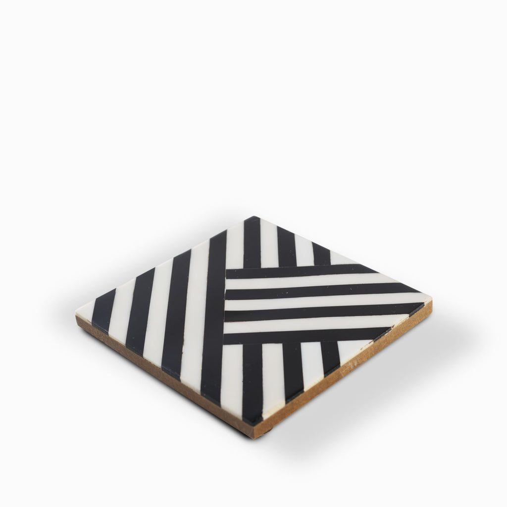 Portavaso geo negro