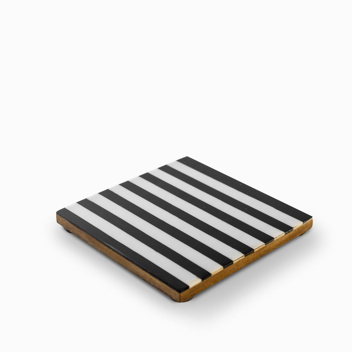 Portavaso lineas negro