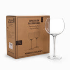 Copa balón en cristal 650ml set x2