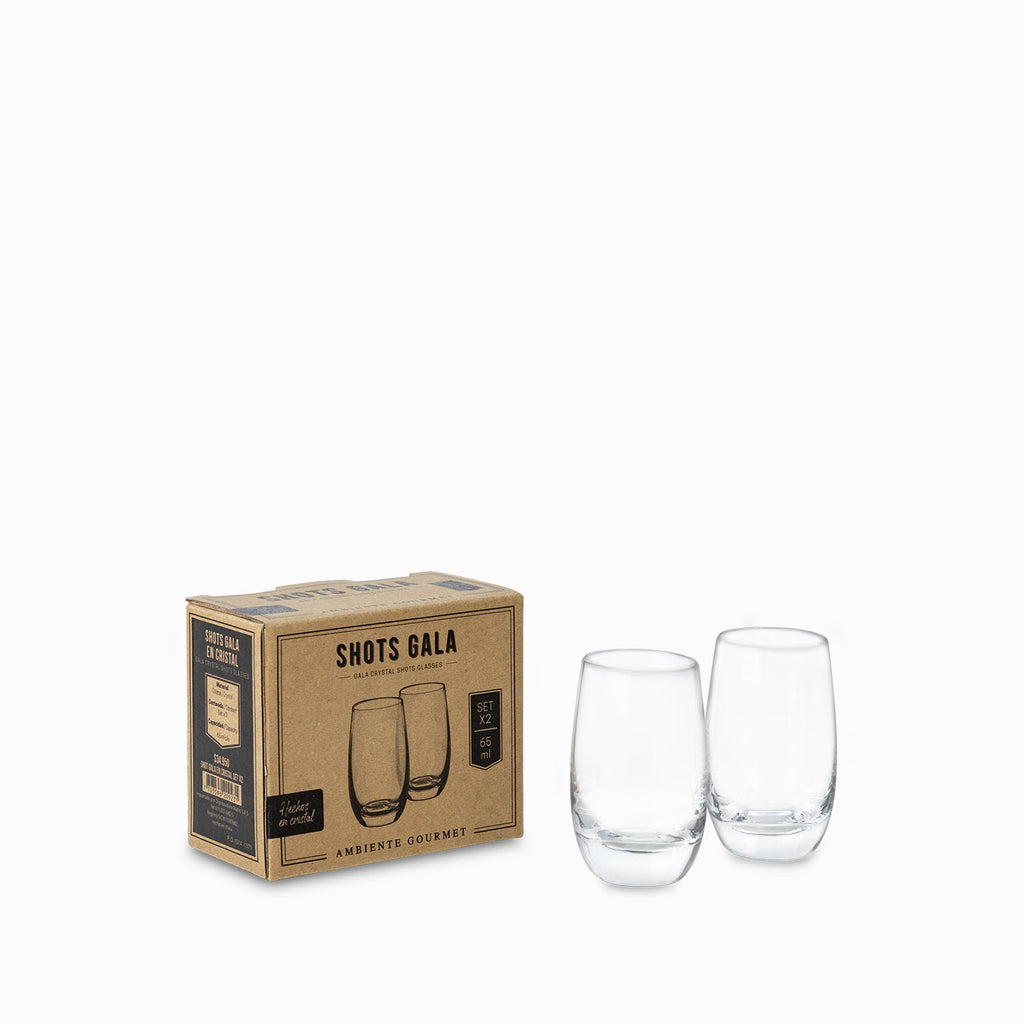 Shot gala en cristal 60ml set x2