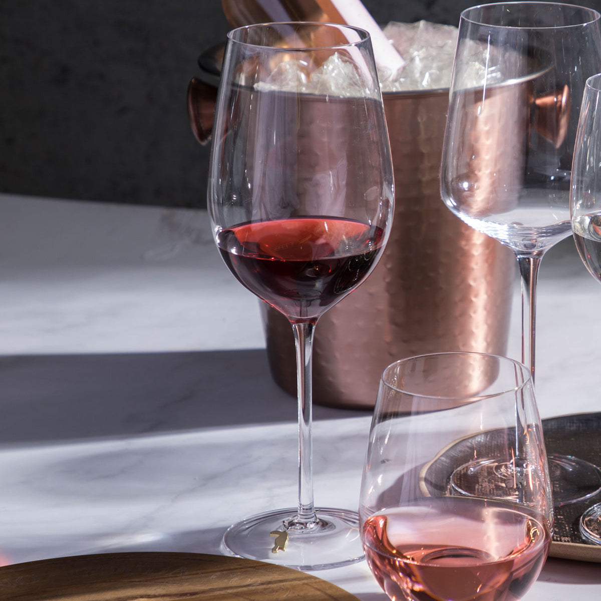 Copa vino tinto en cristal 800ml set x2