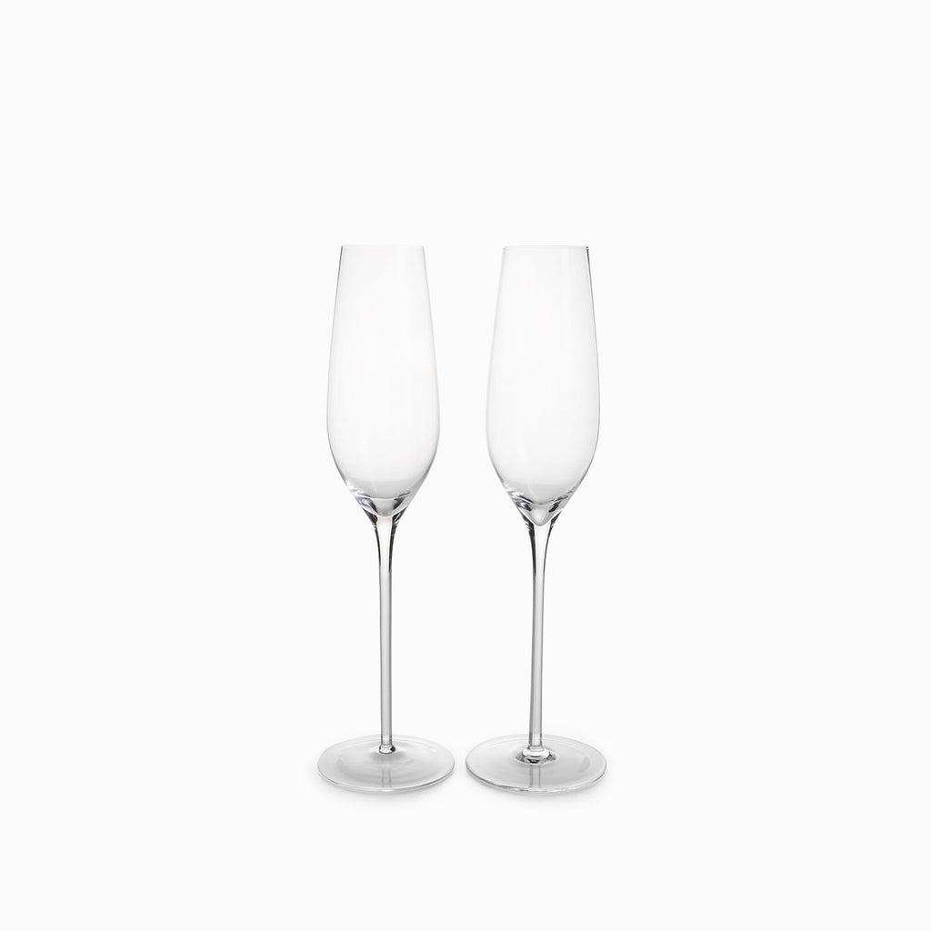 Copa champaña en cristal 230ml set x2
