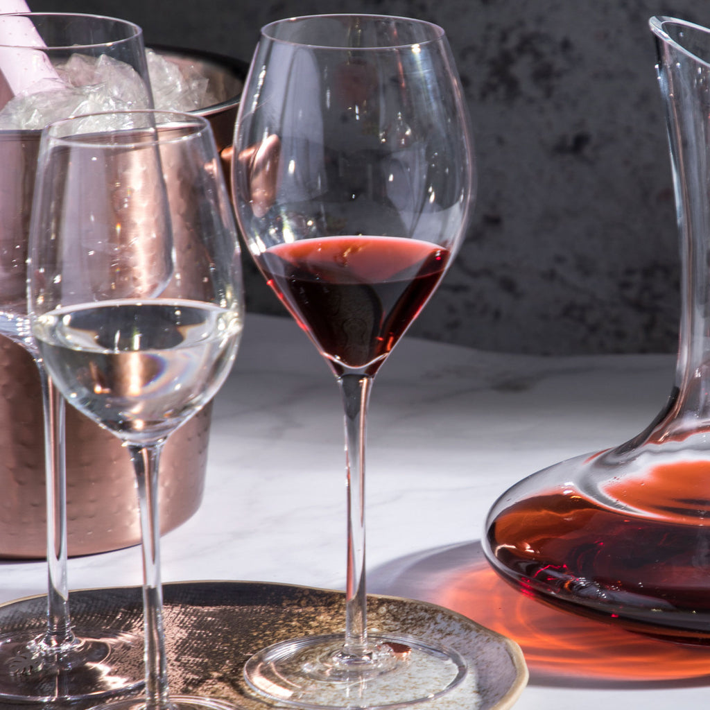 Copa tulipán en cristal 650ml set x2