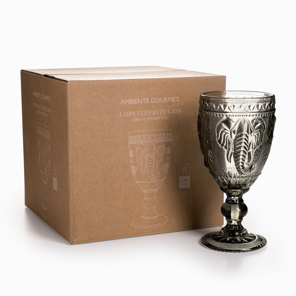 Copa elefante gris setx4