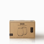 Vaso cristal borde plateado 670 ml setx2