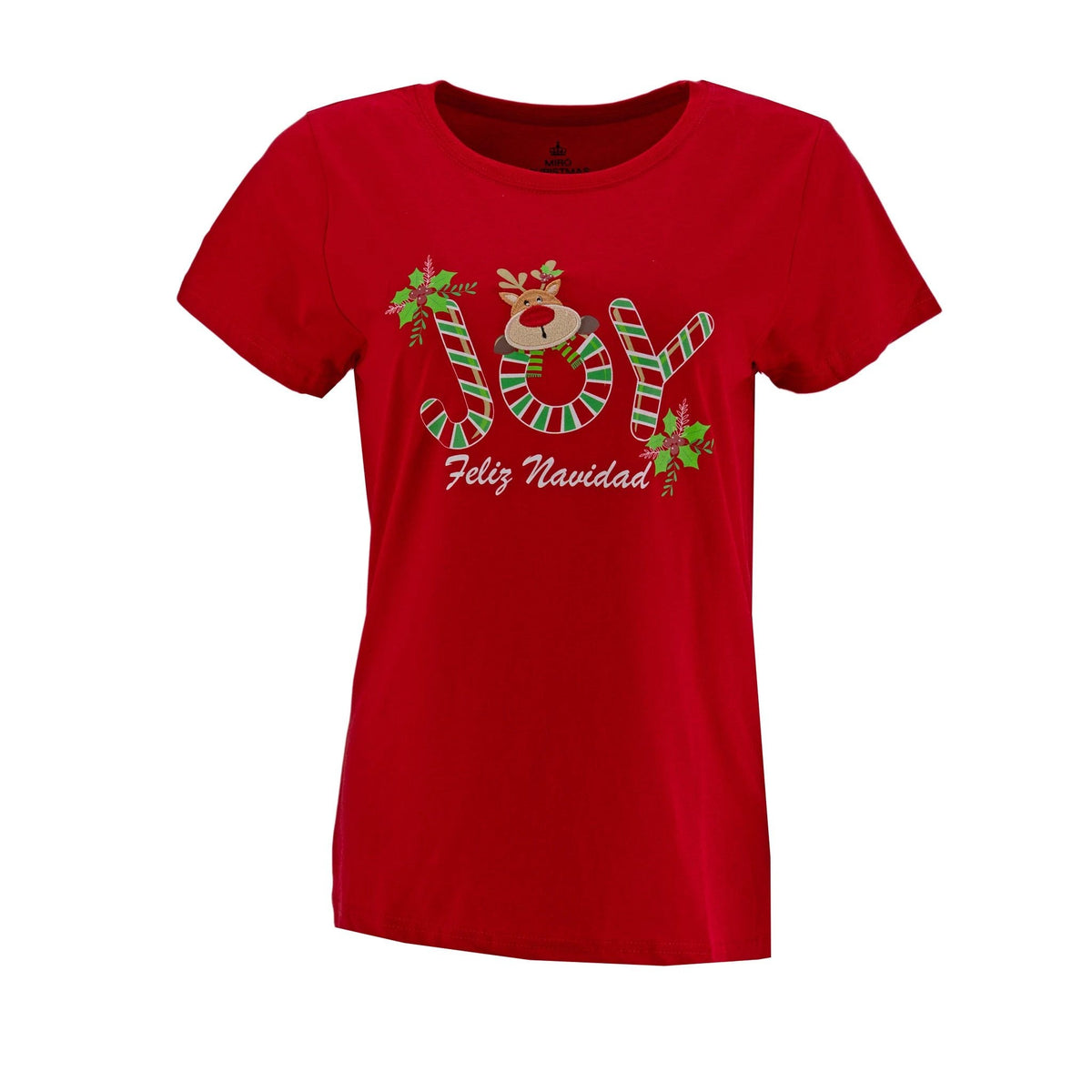 Camiseta Miro Christmas Mangas Cortas Joy Para Damas by Miro