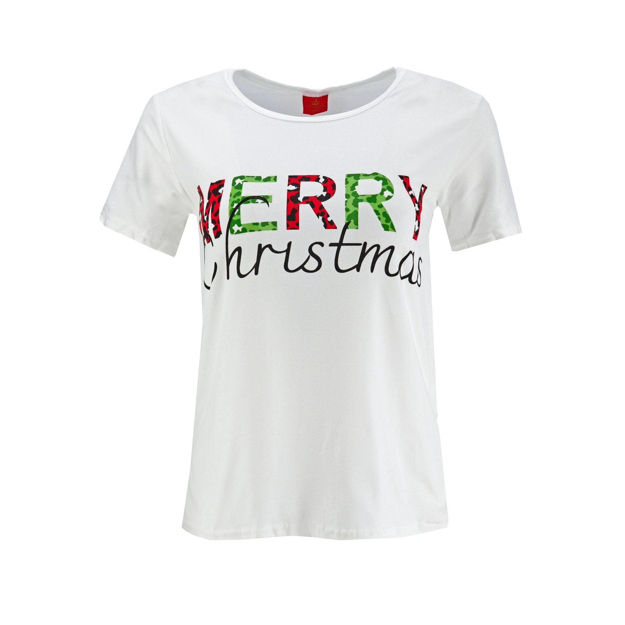 Camiseta Miro Christmas Merry Mangas Cortas Para Damas by Miro