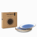 Plato tronco azul 28 cm set x 4