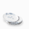 Plato mármol 26 cm setx4