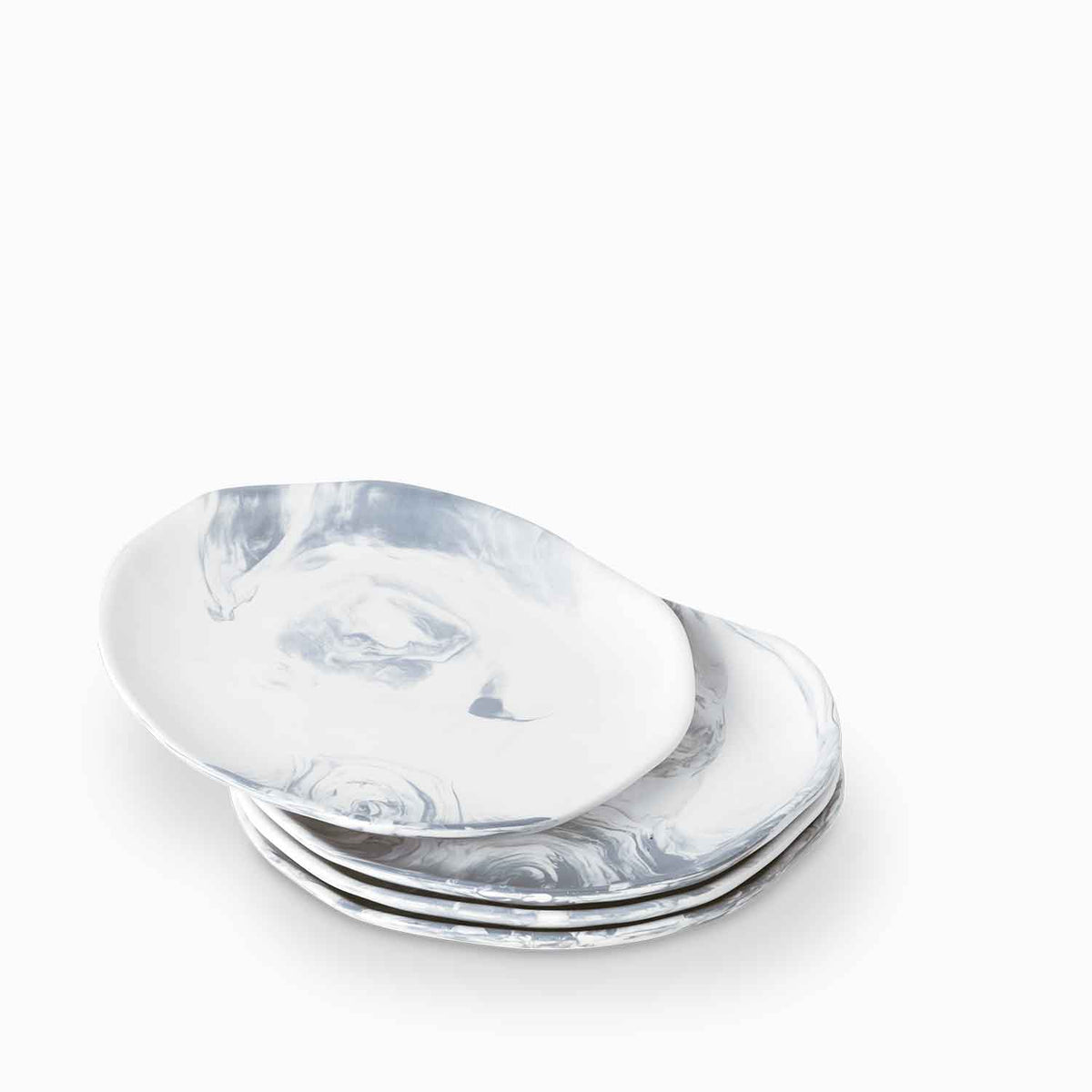 Plato mármol 26 cm setx4
