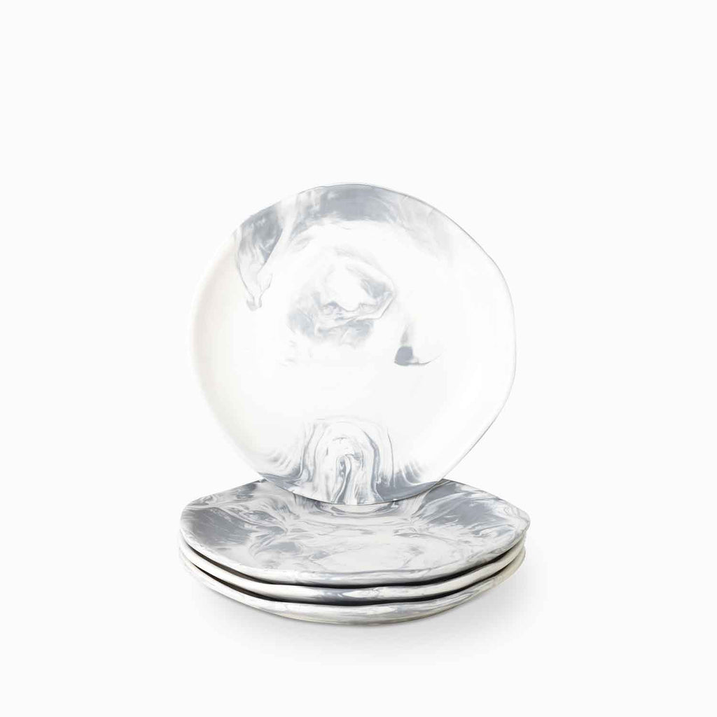 Plato mármol 21 cm setx4