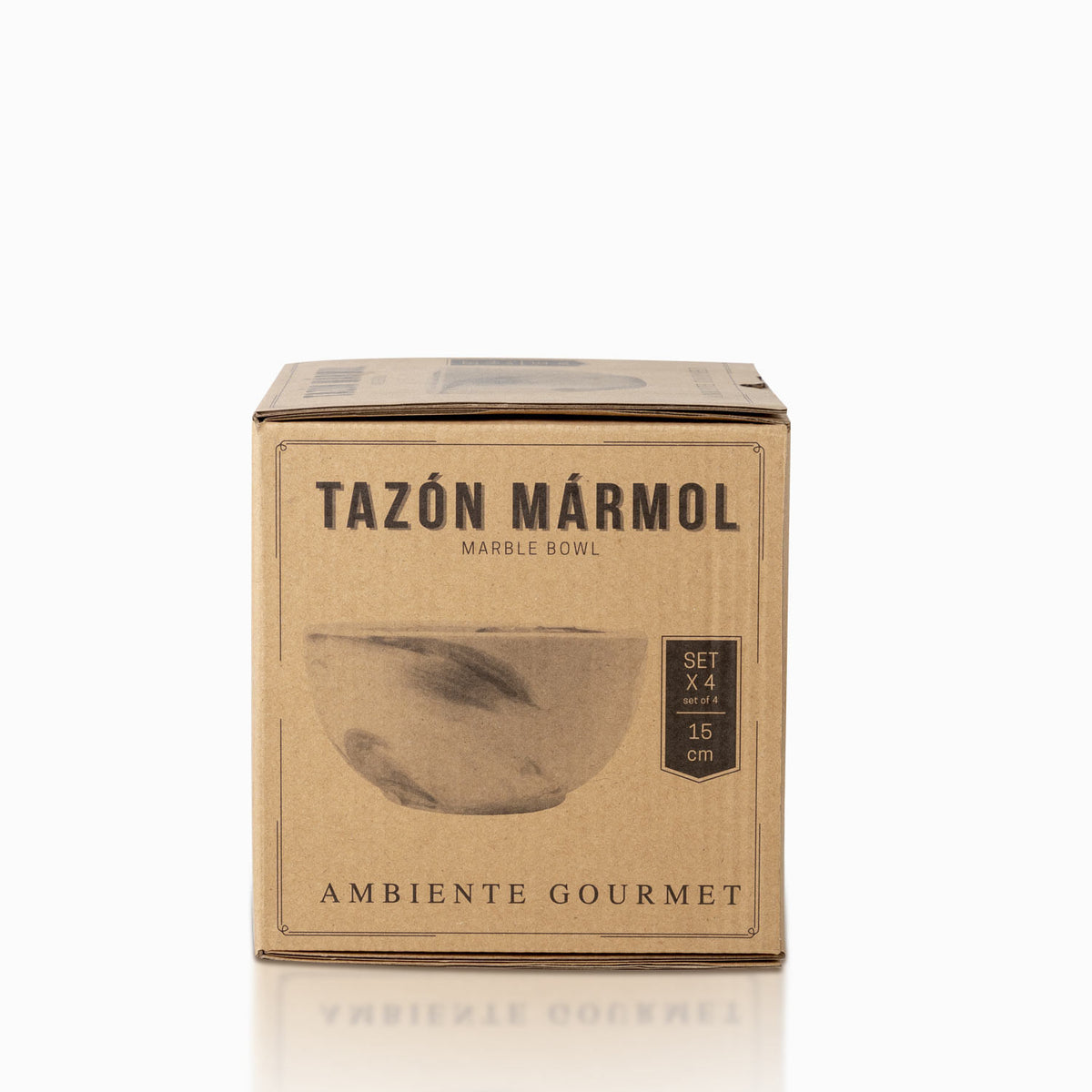 Tazón mármol 15 cm setx4