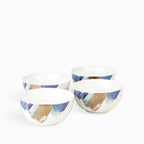 Bowl sopa acuarela oro turquesa 15x7cm setx4
