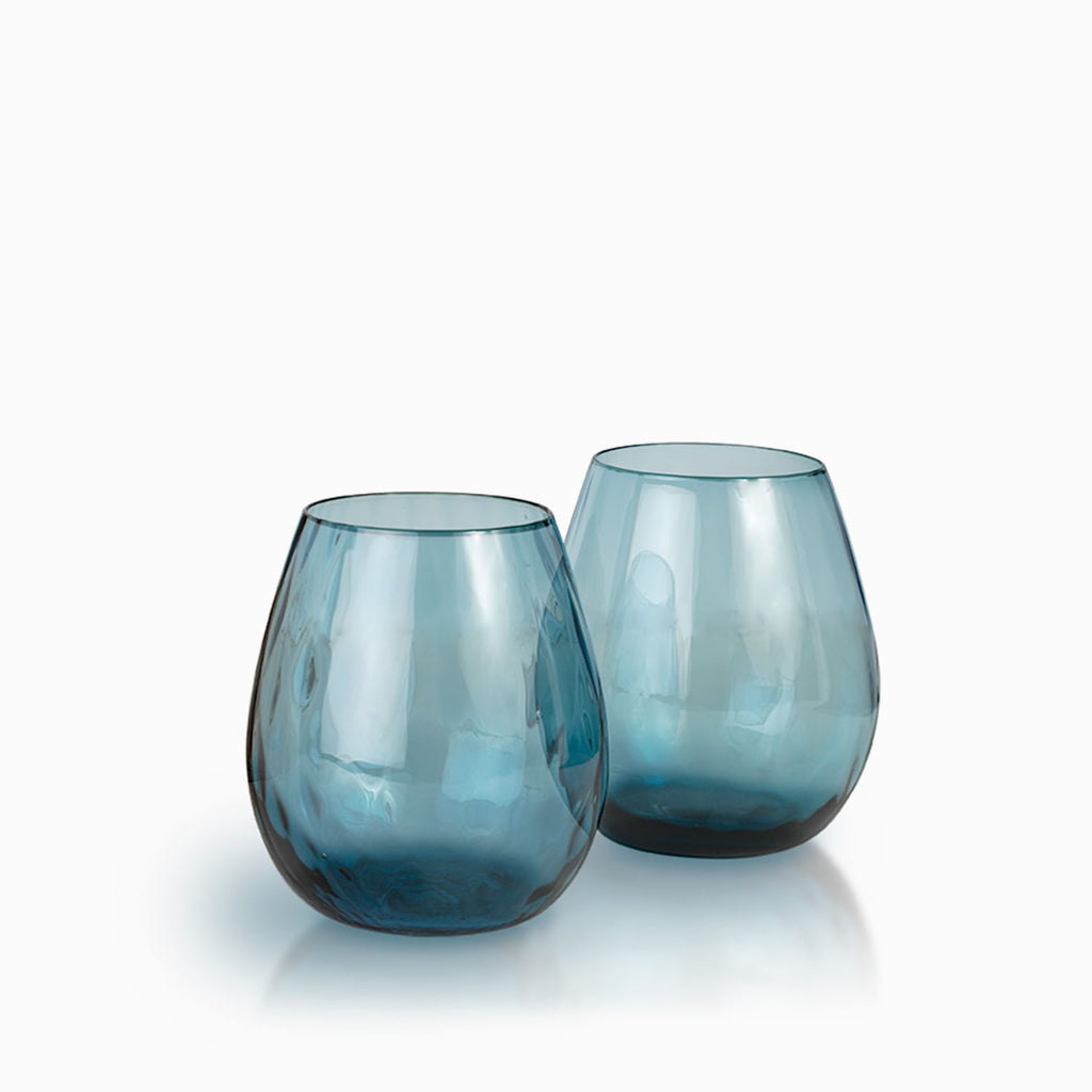 Vaso rombos azul setx2