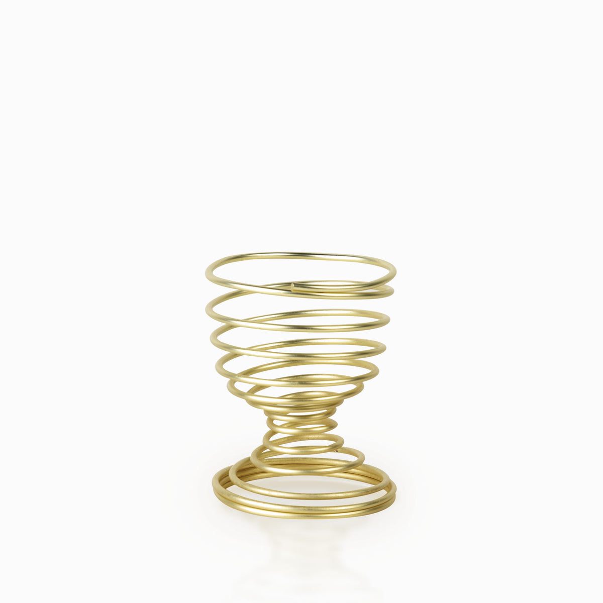 Soporte para huevo dorado
