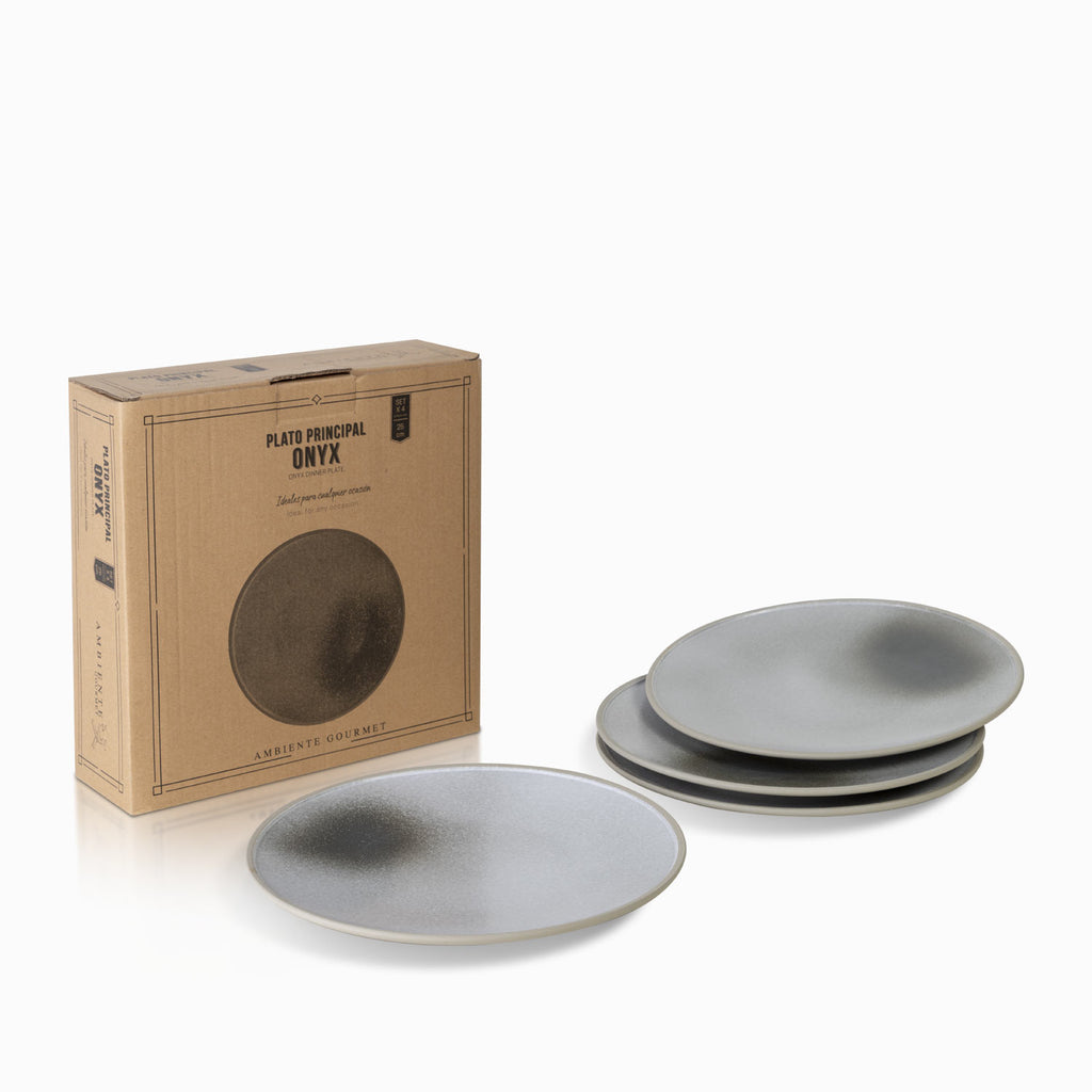 Plato principal onyx 25 cm setx4