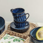 Set pocillo y plato pacific 200ml setx4