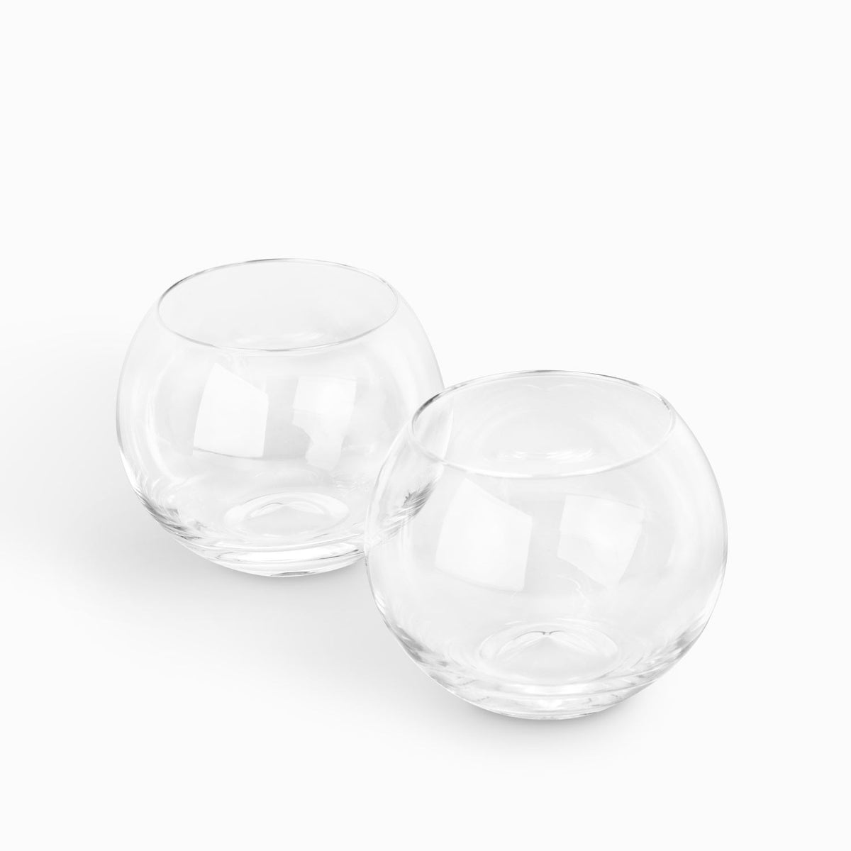 Vasos esfera clear setx2