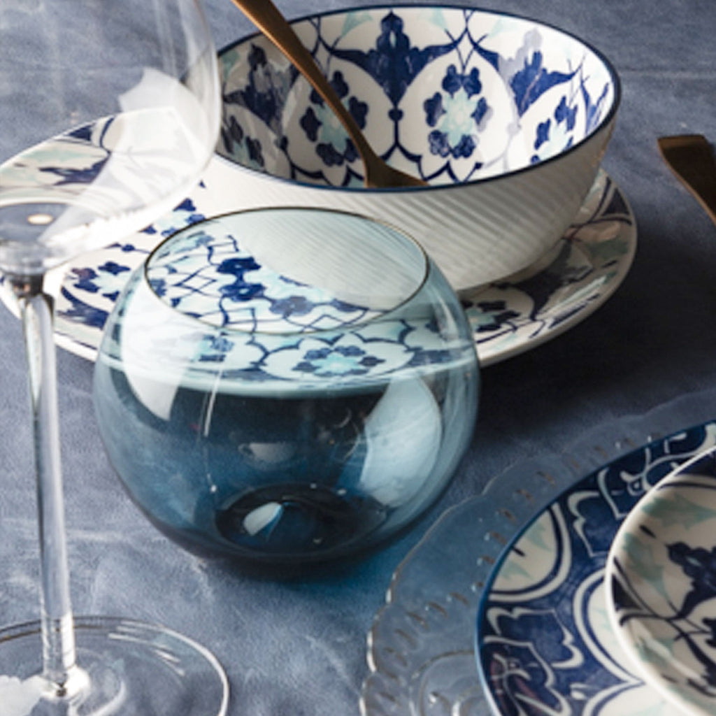 Vasos esfera azul setx2