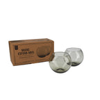 Vasos esfera gris setx2