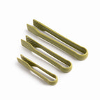 Pinzas cocina verde set x3