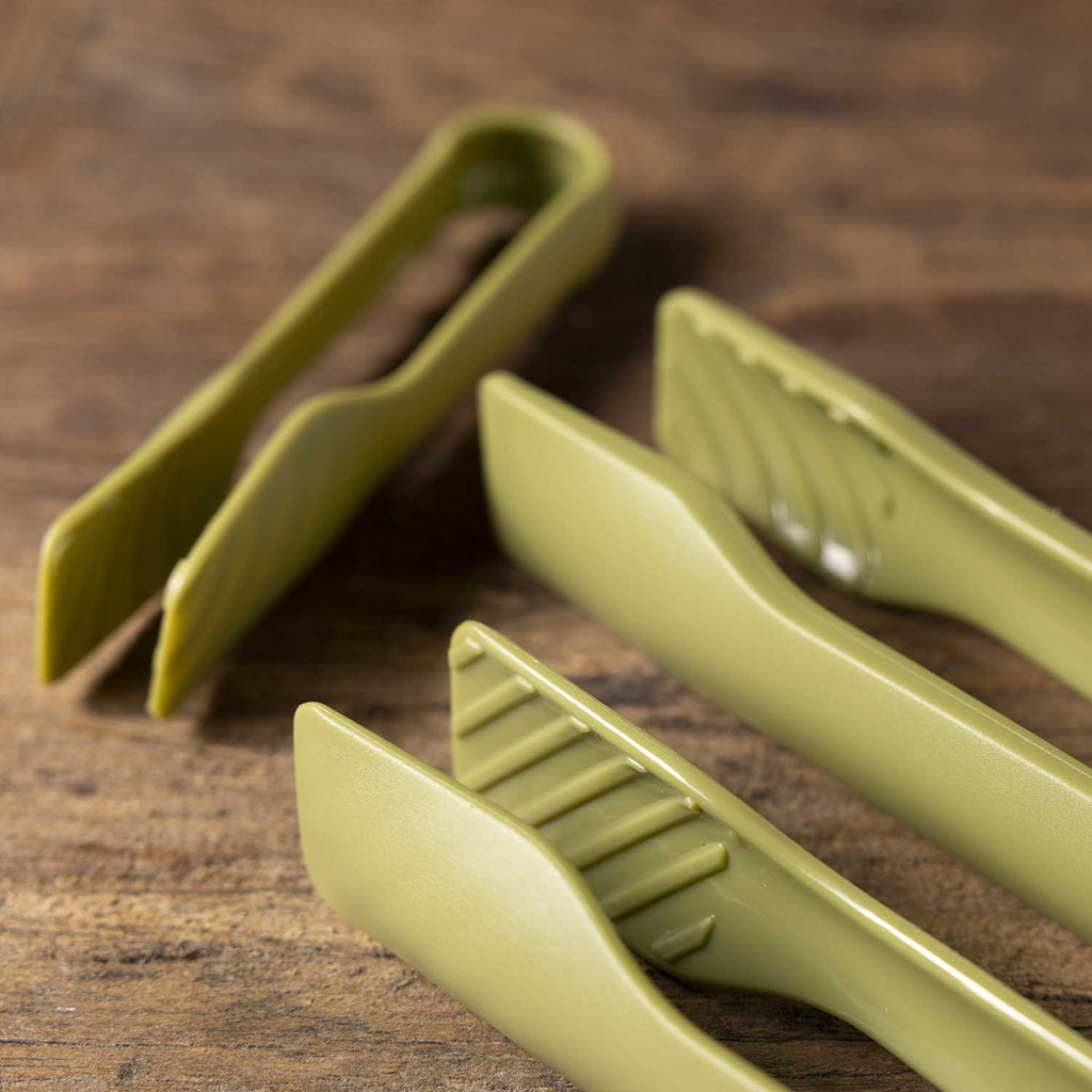 Pinzas cocina verde set x3