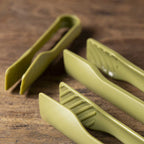 Pinzas cocina verde set x3