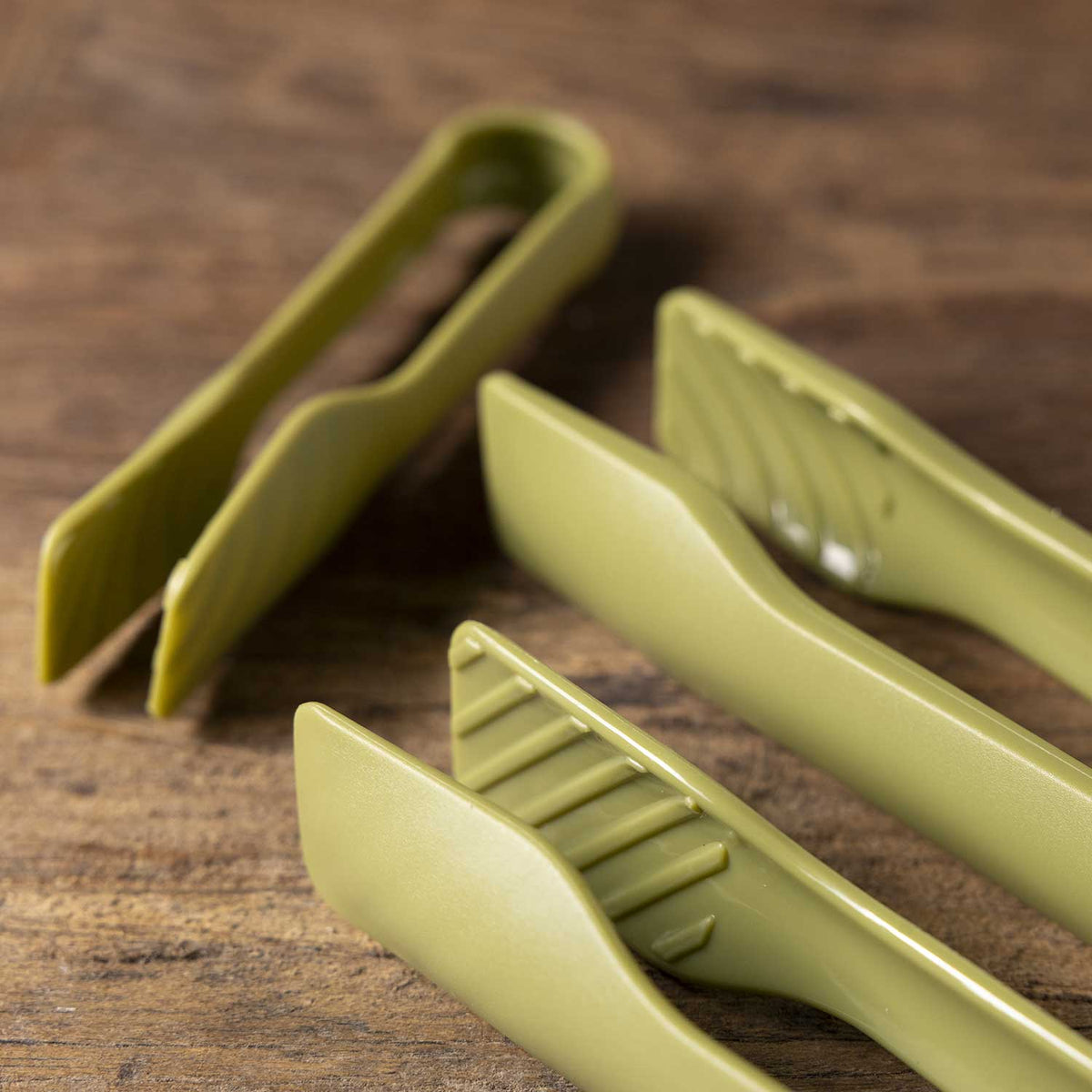 Pinzas cocina verde set x3