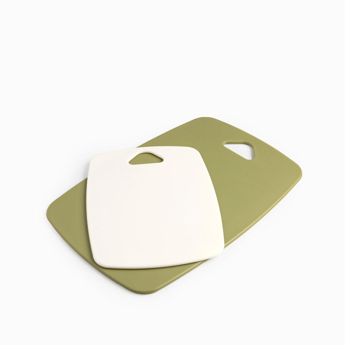 Tablas para picar verde blanco set x2