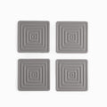 Portavasos cuadro silicona gris