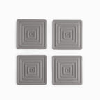 Portavasos cuadro silicona gris