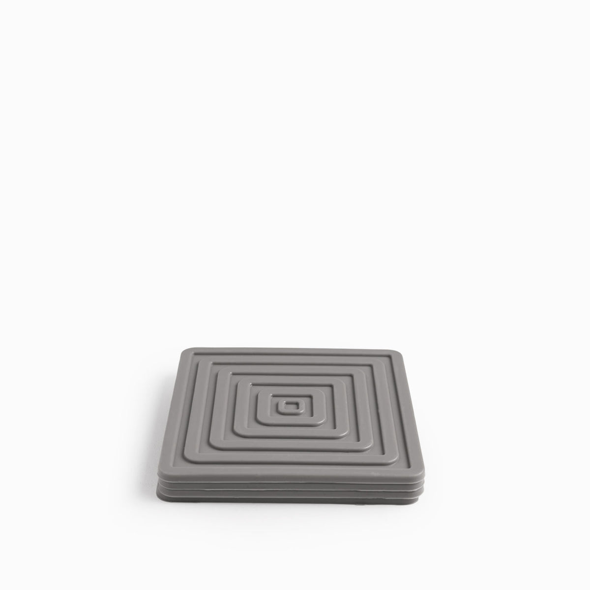 Portavasos cuadro silicona gris