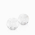 Vaso balon en cristal set x 2
