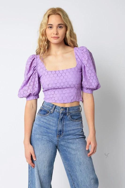 Blusa Olivaceous Mangas Cortas Lisa P/ Damas by Olivaceous