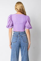 Blusa Olivaceous Mangas Cortas Lisa P/ Damas by Olivaceous