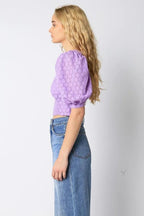 Blusa Olivaceous Mangas Cortas Lisa P/ Damas by Olivaceous