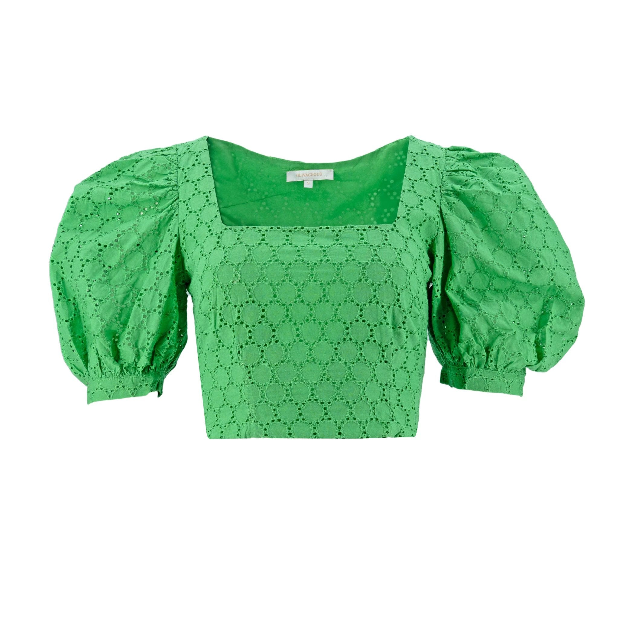 Blusa Olivaceous Mangas Cortas Lisa P/ Damas by Olivaceous