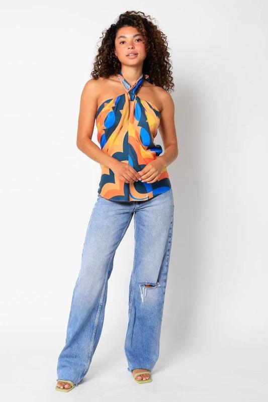 Blusa Olivaceous Estampada P/ Damas by Olivaceous