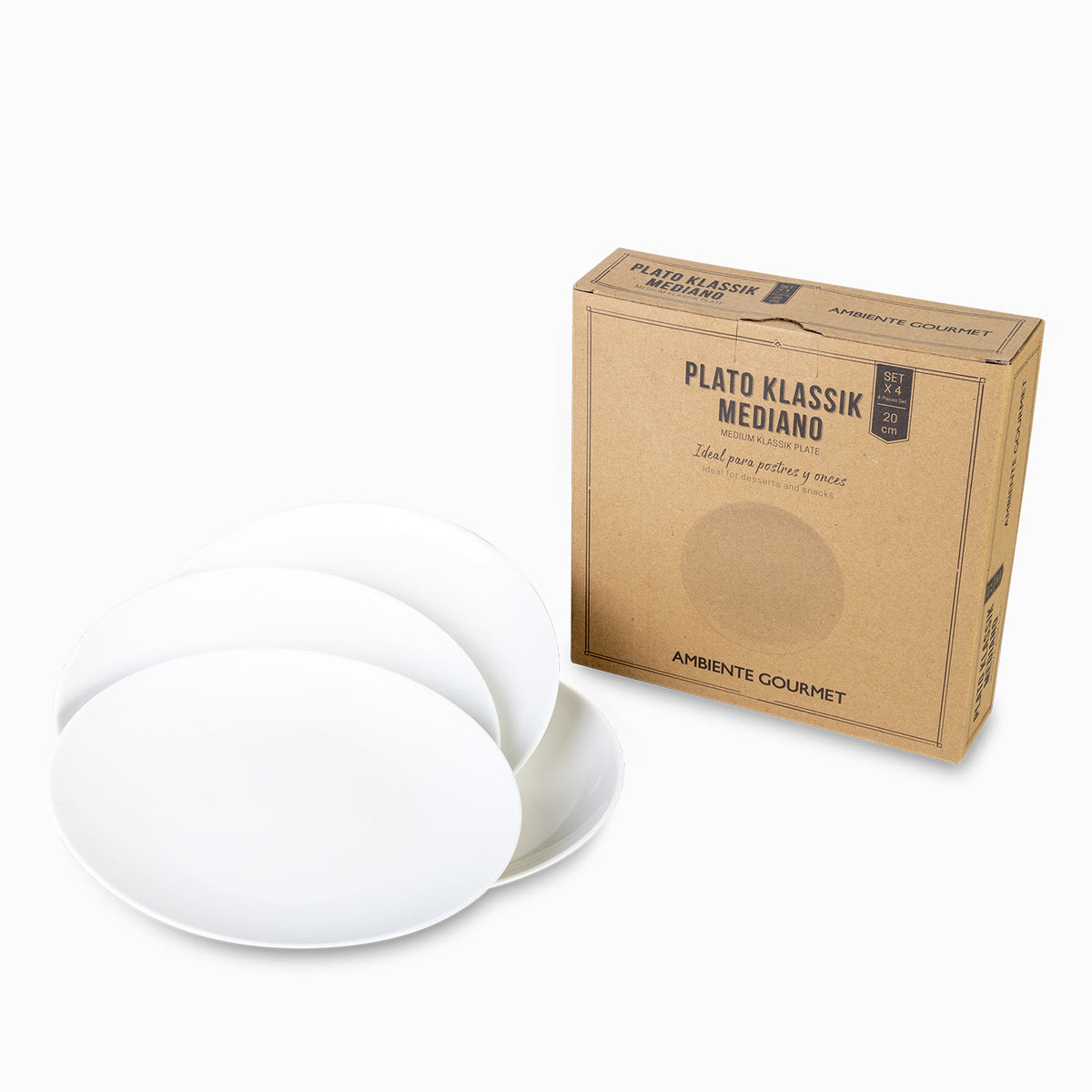 Plato mediano Klassik 20cm set x4