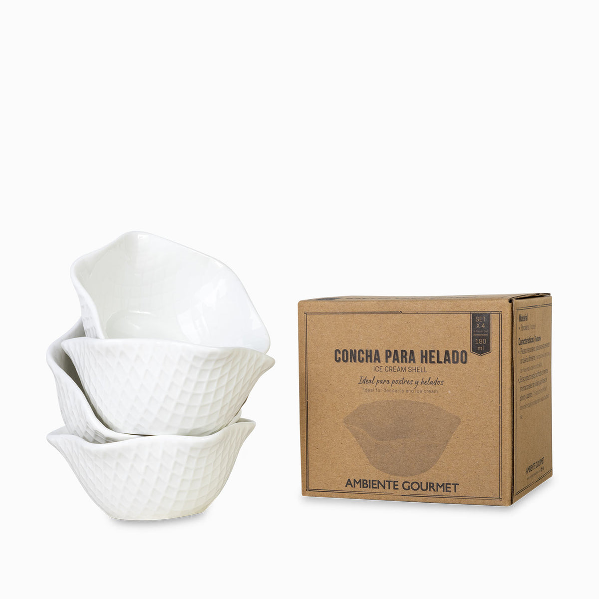 Concha para helados setx4