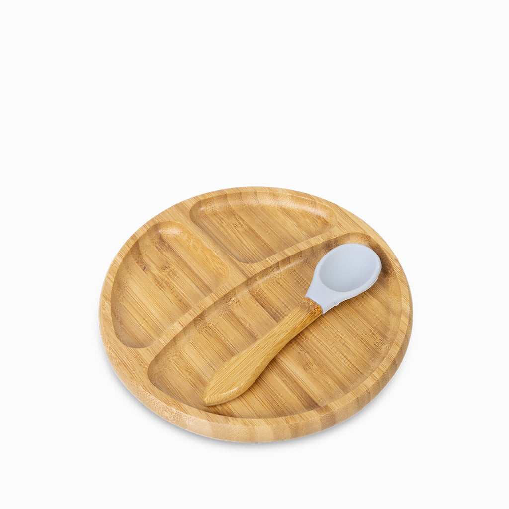 Plato para niños en bambu
