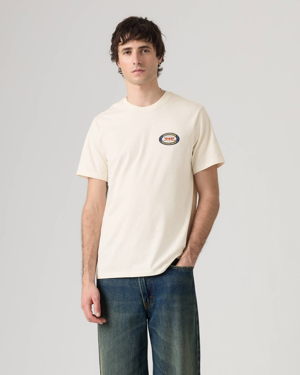 Camiseta Levis Mangas Cortas Two Horse Brand para Caballeros