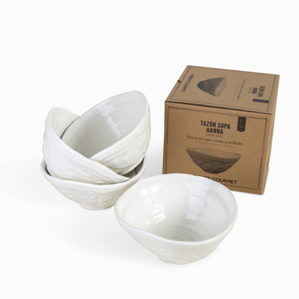 Tazon sopa hanna 15cm setx4