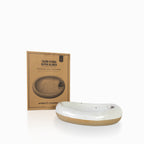 Tazon piedra gayra blanco 26x20x6