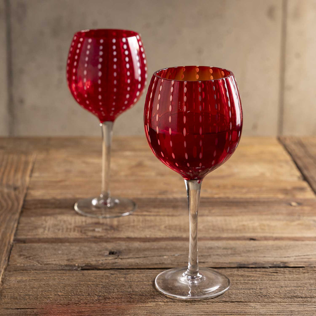 Copa perle roja 530ml setx2