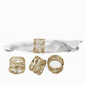 Set aro servilletas enredo dorado setx4