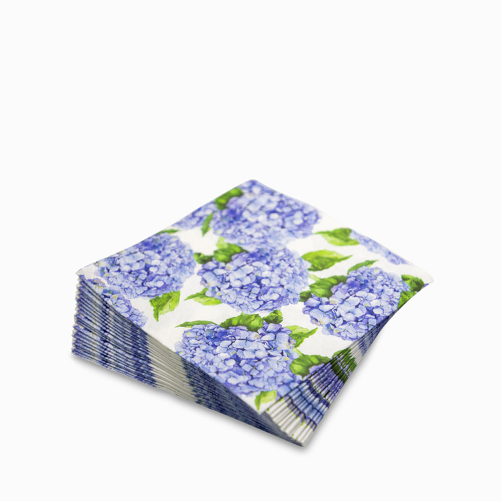 Servilletas hortensia morada set x20