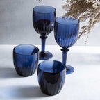 Vaso olympia azul oscuro setx2