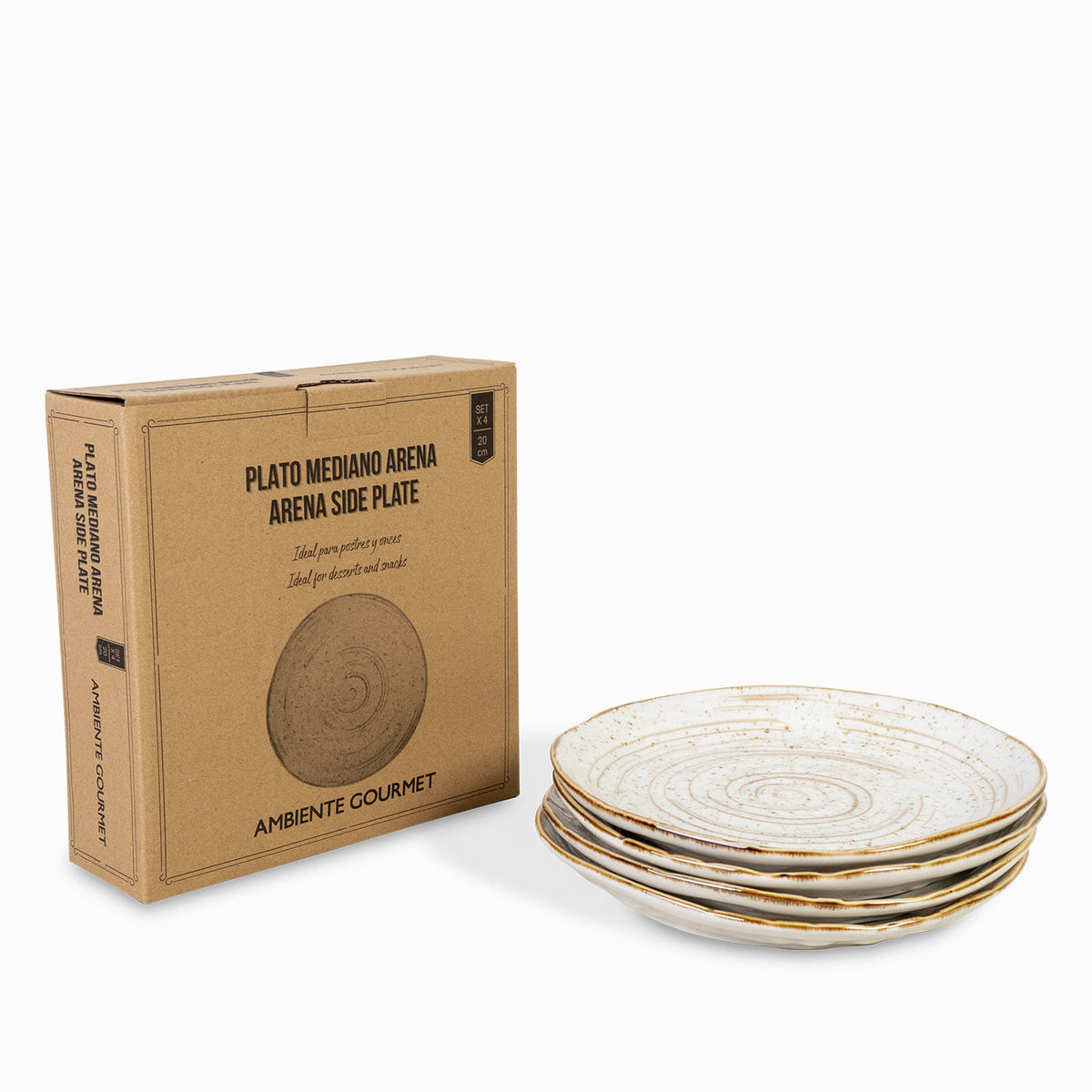 Plato mediano Arena 20cm set x4