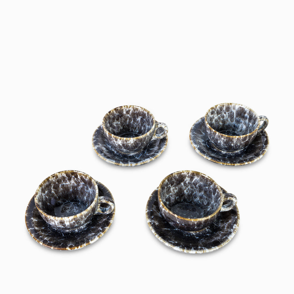 Pocillo y plato costellazione 260mlsetx4